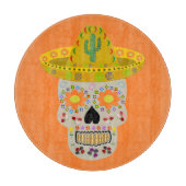 Mexikanischer Tag des Toten Schädels Schneidebrett (Vorderseite)