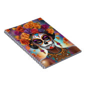 Mexikanischer Tag des Toten Zuckerschädels Notizblock (Rechte Seite)