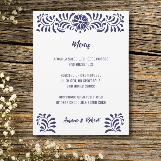 mexikanischer Talavera-Stil Ankündigung