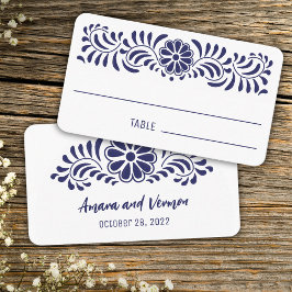 mexikanischer Talavera-Stil Platzkarte