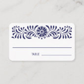 mexikanischer Talavera-Stil Platzkarte (Vorderseite)