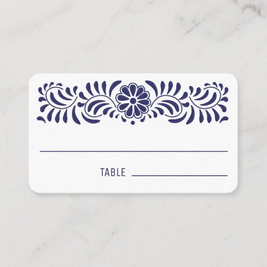 mexikanischer Talavera-Stil Platzkarte (Vorderseite)