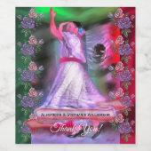 Mexikanischer Tänzer Vielen Dank, 0175 Weinetikett (Einzelnes Label)