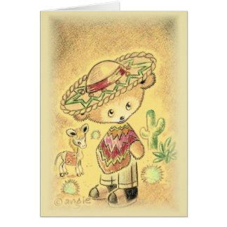 Mexikanischer Teddybär in Sombrero