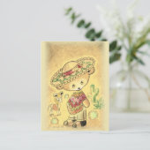 Mexikanischer Teddybär in Sombrero Postkarte (Stehend Vorderseite)