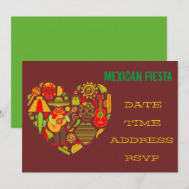 Mexikanischer themed Party Fiestamariachi Einladung