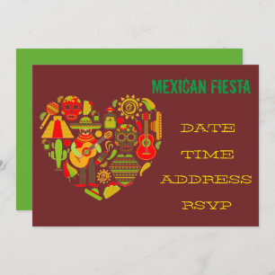 Mexikanischer themed Party Fiestamariachi Einladung