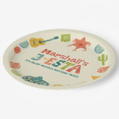 Mexikanischer Themenkomplex 3-Esta Dritter Geburts Pappteller (Schrägansicht)