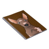 Mexikanischer unbehaarter Hund (Xoloitzcuintle) Notizblock (Rechte Seite)
