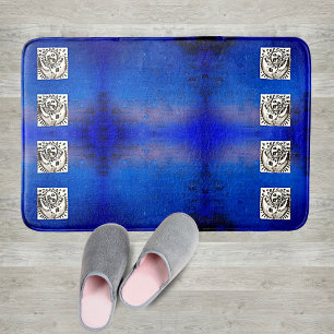 Mexikanischer Vintager Silver Milagro Sun Moon Badematte