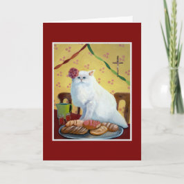 Mexikanischer Volkskatze Inspiriert Karte