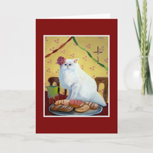 Mexikanischer Volkskatze Inspiriert Karte (Vorderseite)