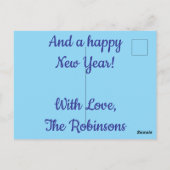 Mexikanischer Volkskunst Snowmen Schneemänner Schn Postkarte (Rückseite)