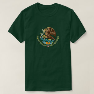 Mexikanischer Wappen - Grüner T - Shirt für Män