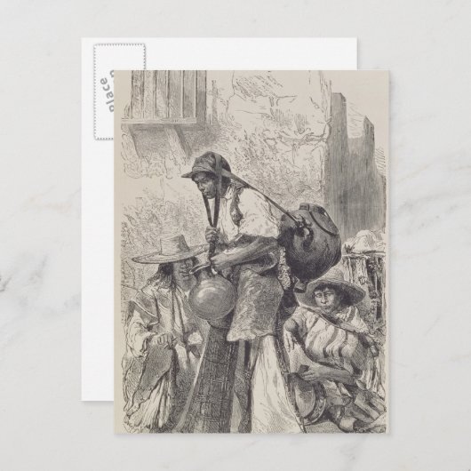 Mexikanischer Wasserträger Postkarte (Vorne/Hinten)