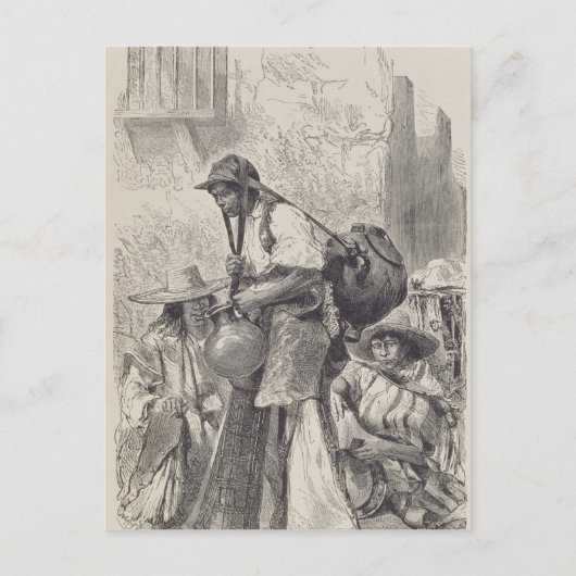 Mexikanischer Wasserträger Postkarte (Vorderseite)