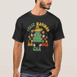 Mexikanischer Weihnachtsbaum Sombrero Feliz Navida T-Shirt