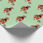 Mexikanischer Weihnachtsmann Geschenkpapier (Ecke)