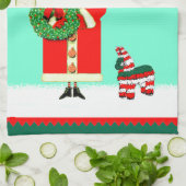 Mexikanischer Weihnachtsmann Geschirrtuch (Gefaltet)