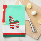 Mexikanischer Weihnachtsmann Geschirrtuch (Viertel Falte)