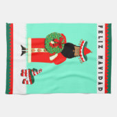 Mexikanischer Weihnachtsmann Geschirrtuch (Horizontal)