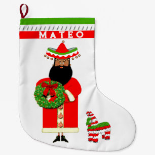Mexikanischer Weihnachtsmann Großer Weihnachtsstrumpf