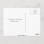 Mexikanischer Wolf, gefährdete Arten, Sonorische W Postkarte (Rückseite)