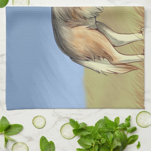 Mexikanischer Wolf Geschirrtuch (Gefaltet)