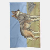 Mexikanischer Wolf Geschirrtuch (Vertikal)