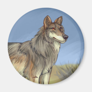 Mexikanischer Wolf Magnet