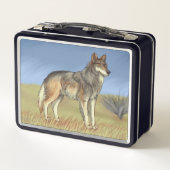 Mexikanischer Wolf Metall Brotdose (Rückseite)
