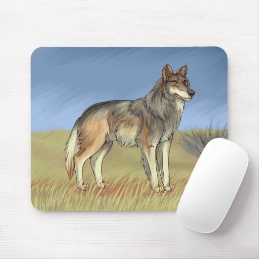 Mexikanischer Wolf Mousepad (Mit Mouse)