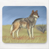 Mexikanischer Wolf Mousepad (Vorne)