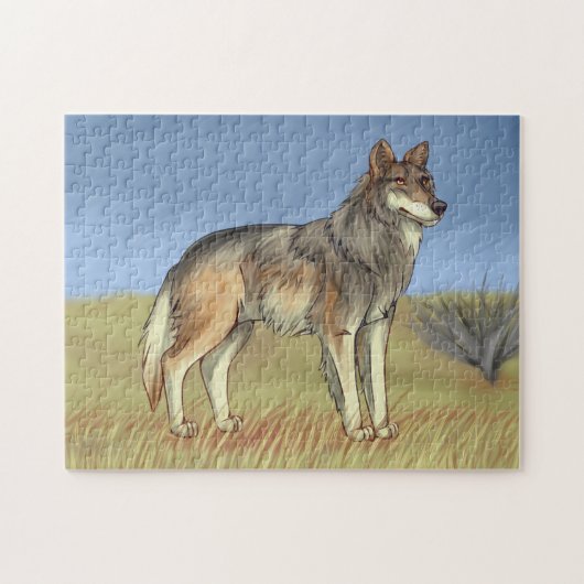 Mexikanischer Wolf Puzzle (Horizontal)