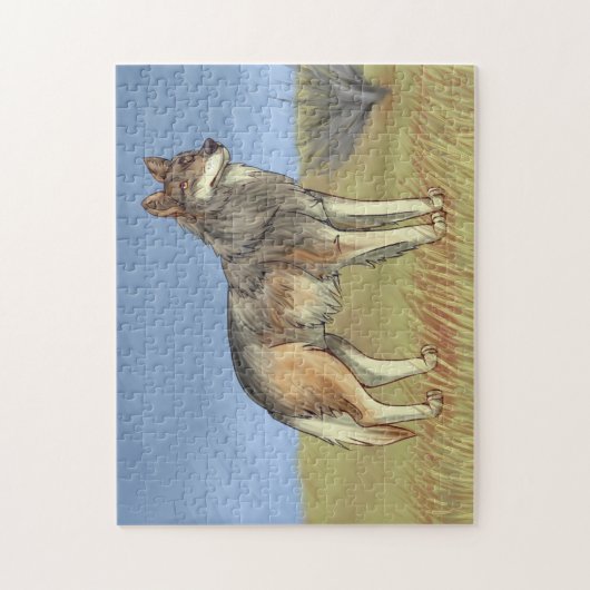 Mexikanischer Wolf Puzzle (Vertikal)