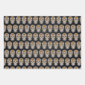 Mexikanischer Zuckerschädel Geschenkpapier Set (Vorderseite 3)