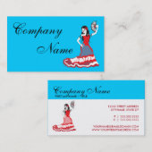 mexikanischer Zuckerschädeltänzer Visitenkarte (Vorne/Hinten)