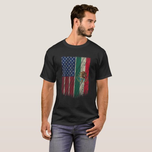 Mexikanisches American Pride Shirts (Vorne ganz)