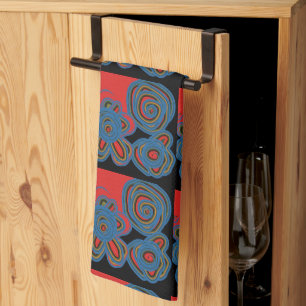 mexikanisches amerikanisches Blumenmuster Geschirrtuch