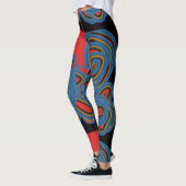 mexikanisches amerikanisches Blumenmuster Leggings (Links)