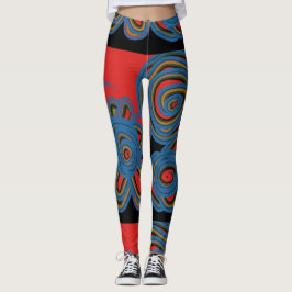 mexikanisches amerikanisches Blumenmuster Leggings
