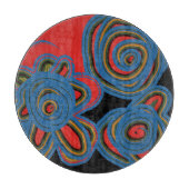 mexikanisches amerikanisches Blumenmuster Schneidebrett (Vorderseite)