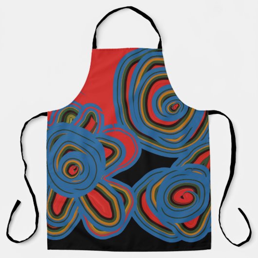 mexikanisches amerikanisches Blumenmuster Schürze (Vorderseite)