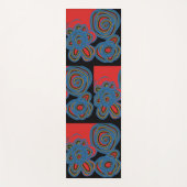 mexikanisches amerikanisches Blumenmuster Yogamatte (Vorderseite)