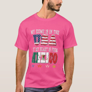 Mexikanisches amerikanisches Patriot Heart ist aus T-Shirt