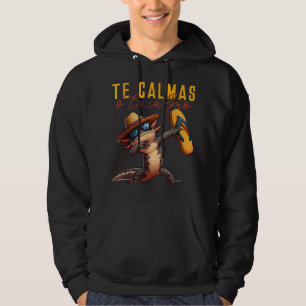 mexikanisches Axolotl Mama Expression Te Calmas O Hoodie