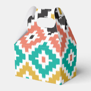 Mexikanisches aztekisches Stammes- Druck Ikat Geschenkschachtel