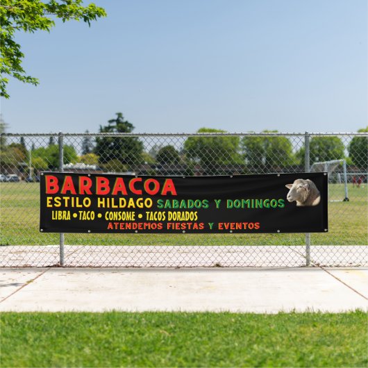 mexikanisches Barbecue Banner (Insitu)