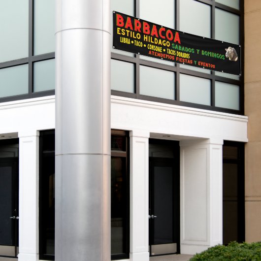 mexikanisches Barbecue Banner (Äußeres Gebäude)