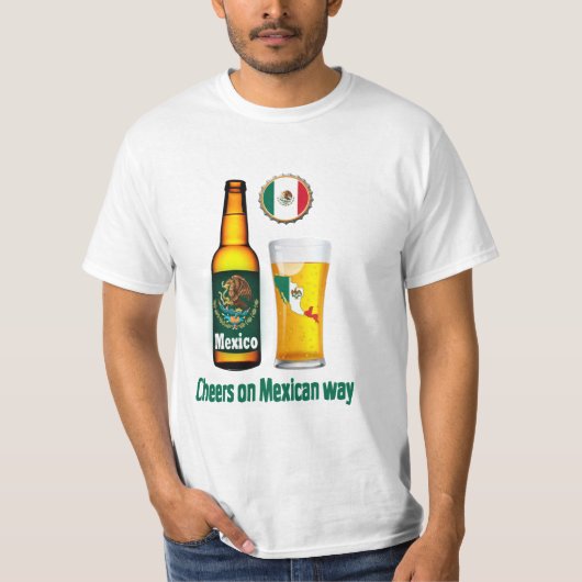 Mexikanisches Bier-Shirt T-Shirt (Vorderseite)